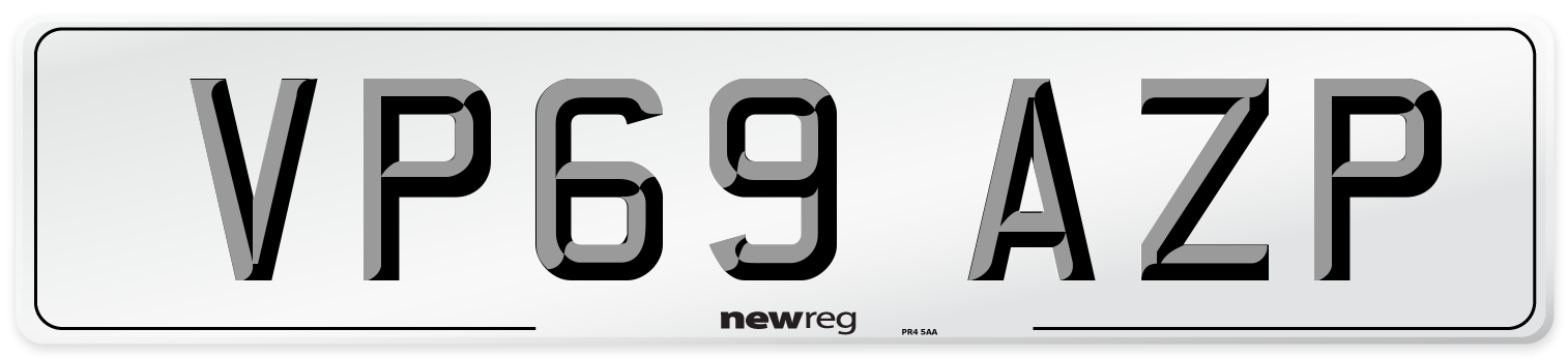 VP69 AZP Number Plate from New Reg